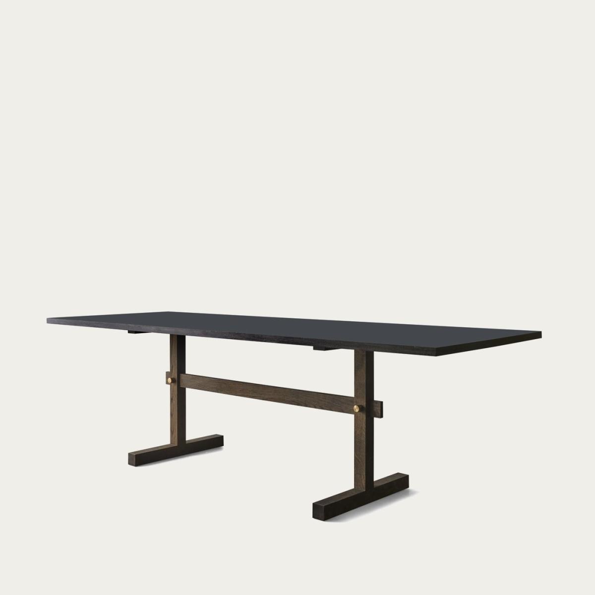 Nero Linoleum/Dark Oak Gaspard 240 Dining Table – image 2