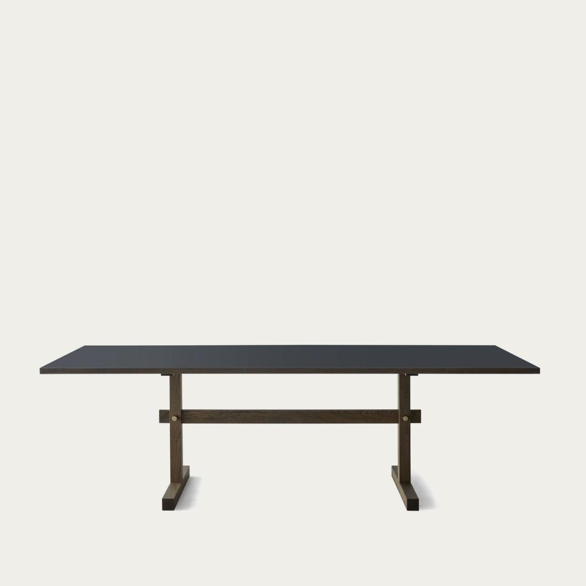 Nero Linoleum/Dark Oak Gaspard 240 Dining Table – image 1