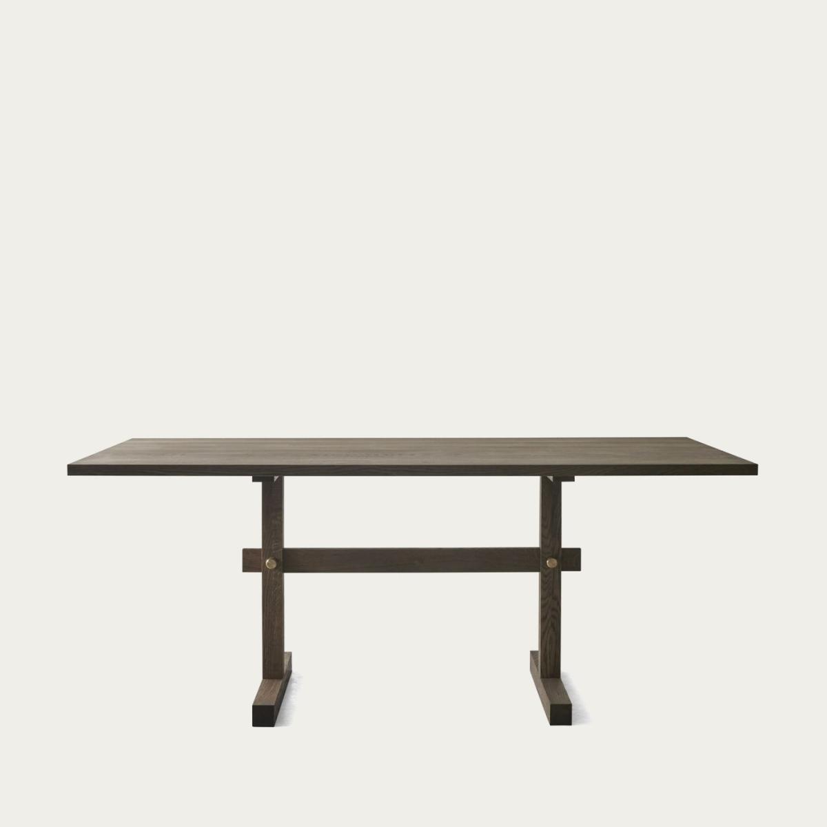 Dark Oak/Dark Oak Gaspard 180 Dining Table – image 1