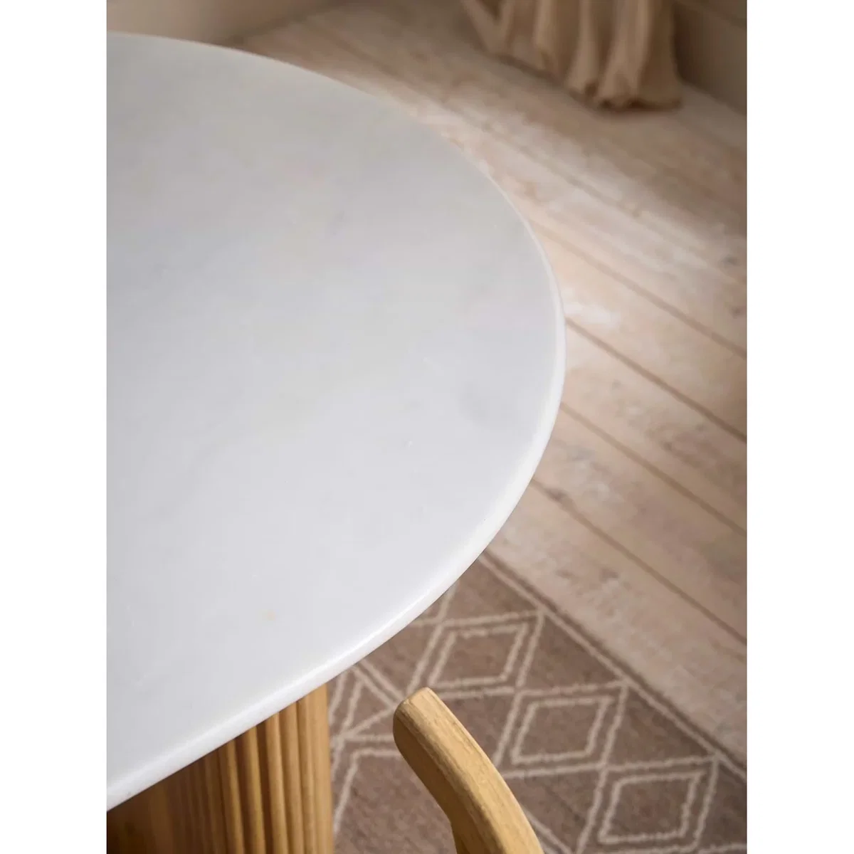 Maeva Fluted Oval Dining Table - 6 Seater – image 5