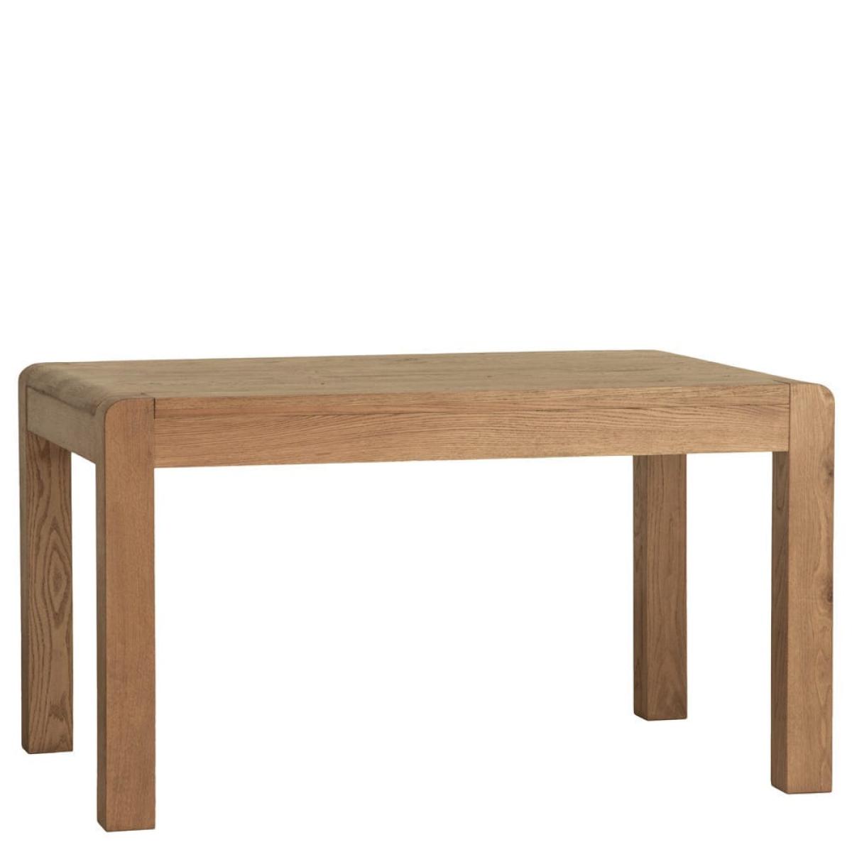 Oslo Chunky Oak 140cm Fixed Top Table – image 2