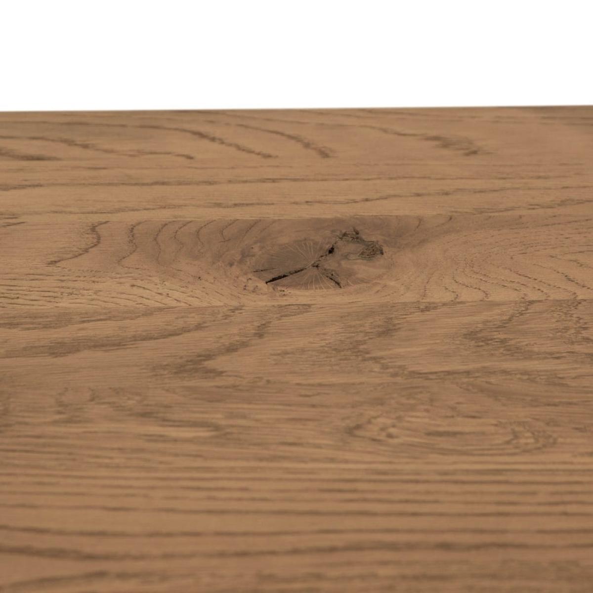 Oslo Chunky Oak 140cm Fixed Top Table – image 4