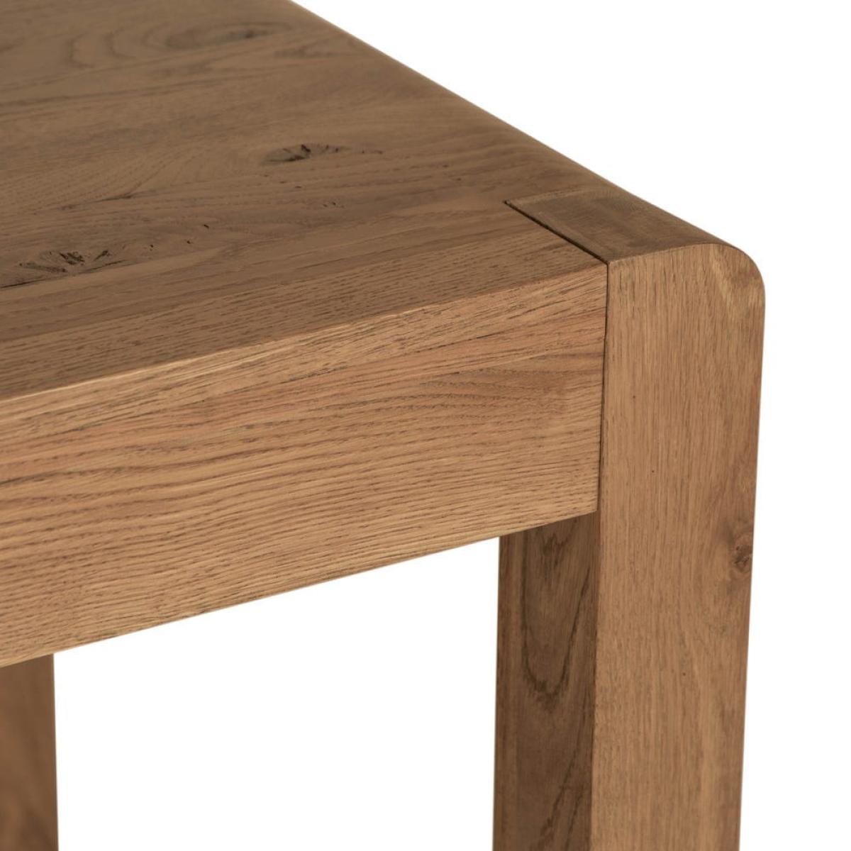 Oslo Chunky Oak 140cm Fixed Top Table – image 5