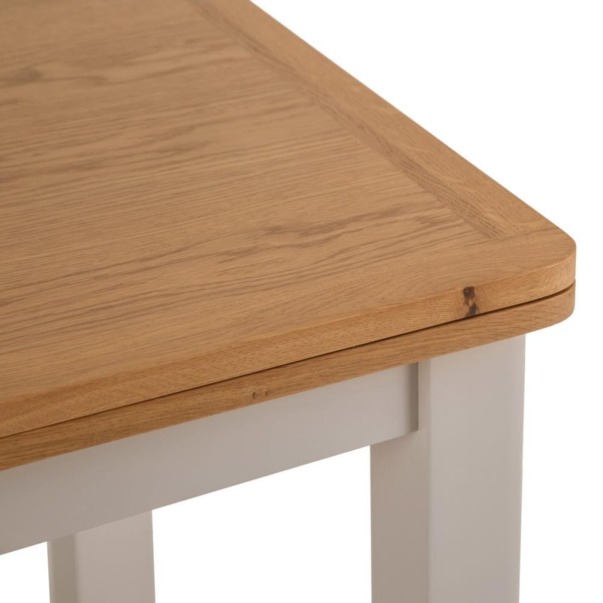 Rutland Painted Oak Flip Top Extending Table – image 7