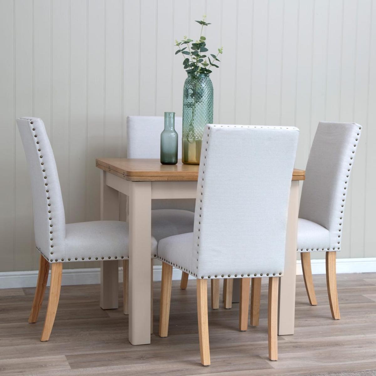 Rutland Painted Oak Flip Top Extending Table – image 1