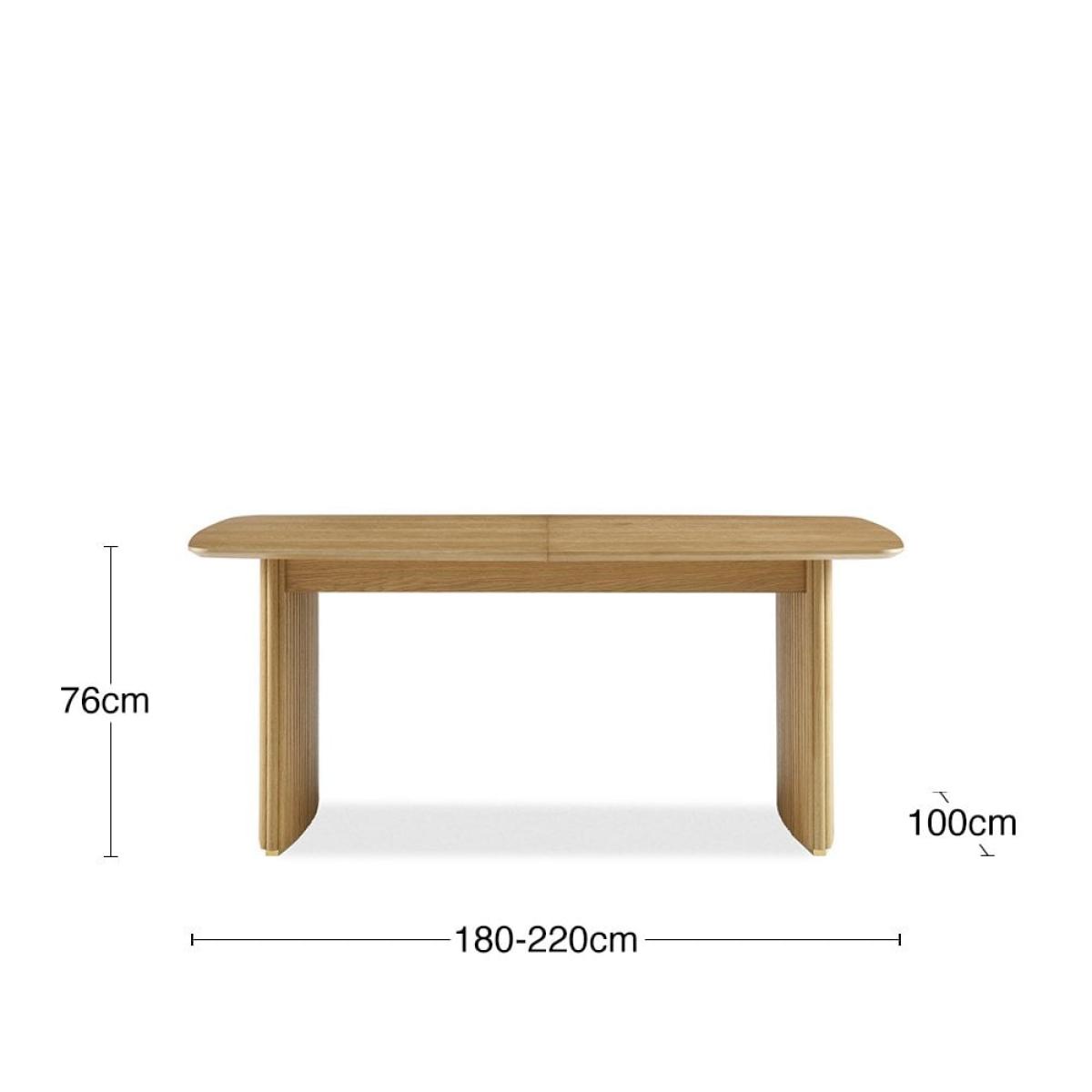 £100 Off Caleb 6-8 Seat Extendable Wooden Dining Table, Oak – image 10