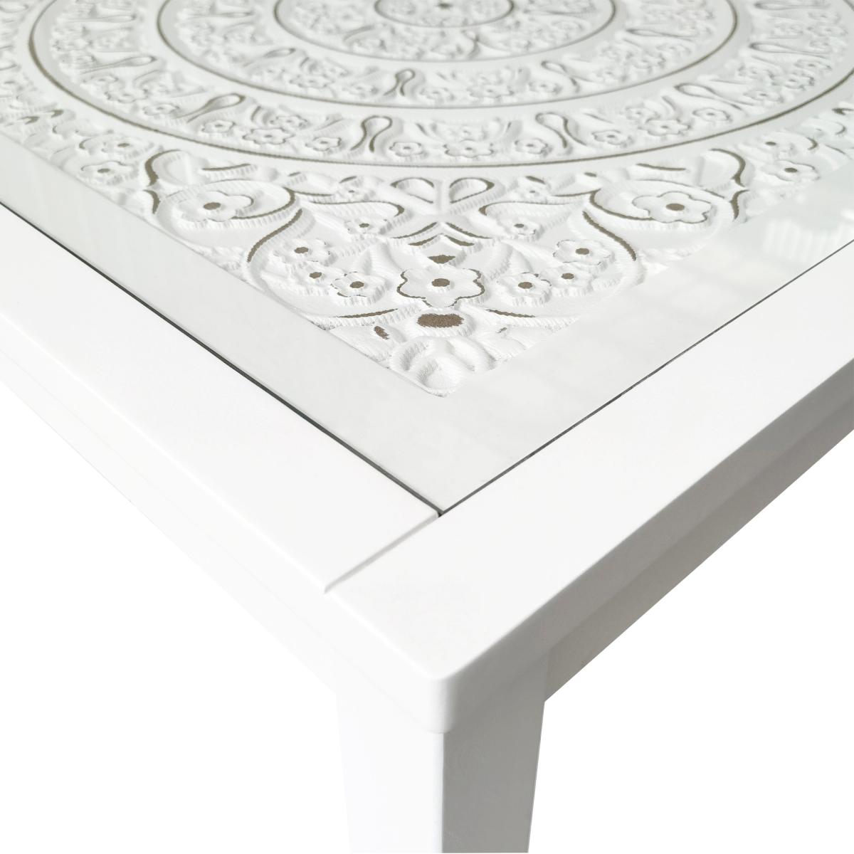 Samira Square Dining Table White – image 4
