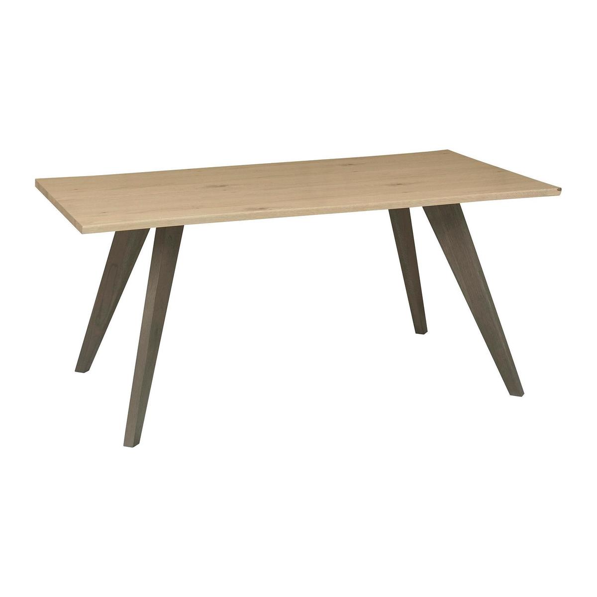 Cadell Aged Oak Dining Table Brown – image 1