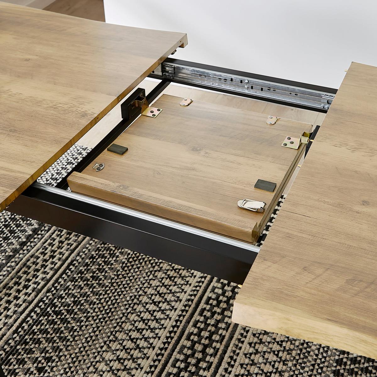 Ezra 4-6 Seater Rectangular Extendable Dining Table, 160-200cm Light Wood – image 5
