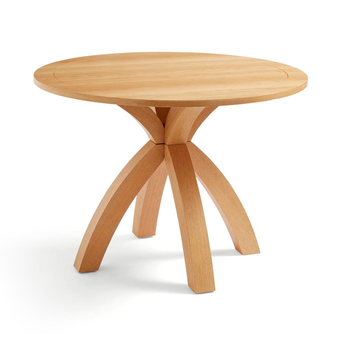 Xavi 4 Seater Round Dining Table, Oak – image 4