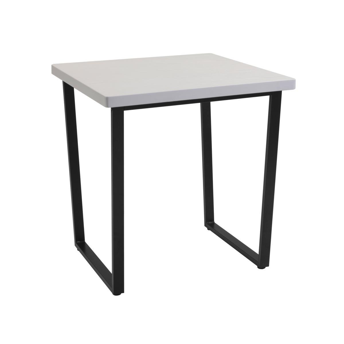 Vixen Compact Square Dining Table Black and white – image 2