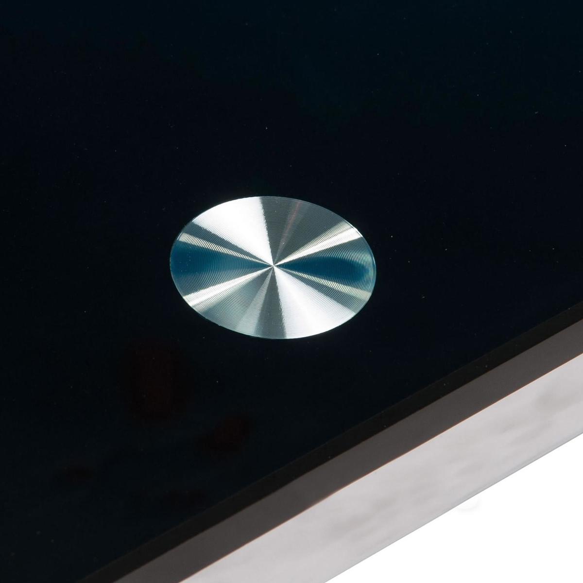 Tempo 160cm Glass Top Dining Table Black – image 3