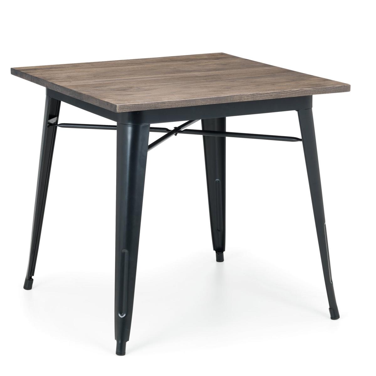 Grafton Square Dining Table Mocha Elm Brown – image 2
