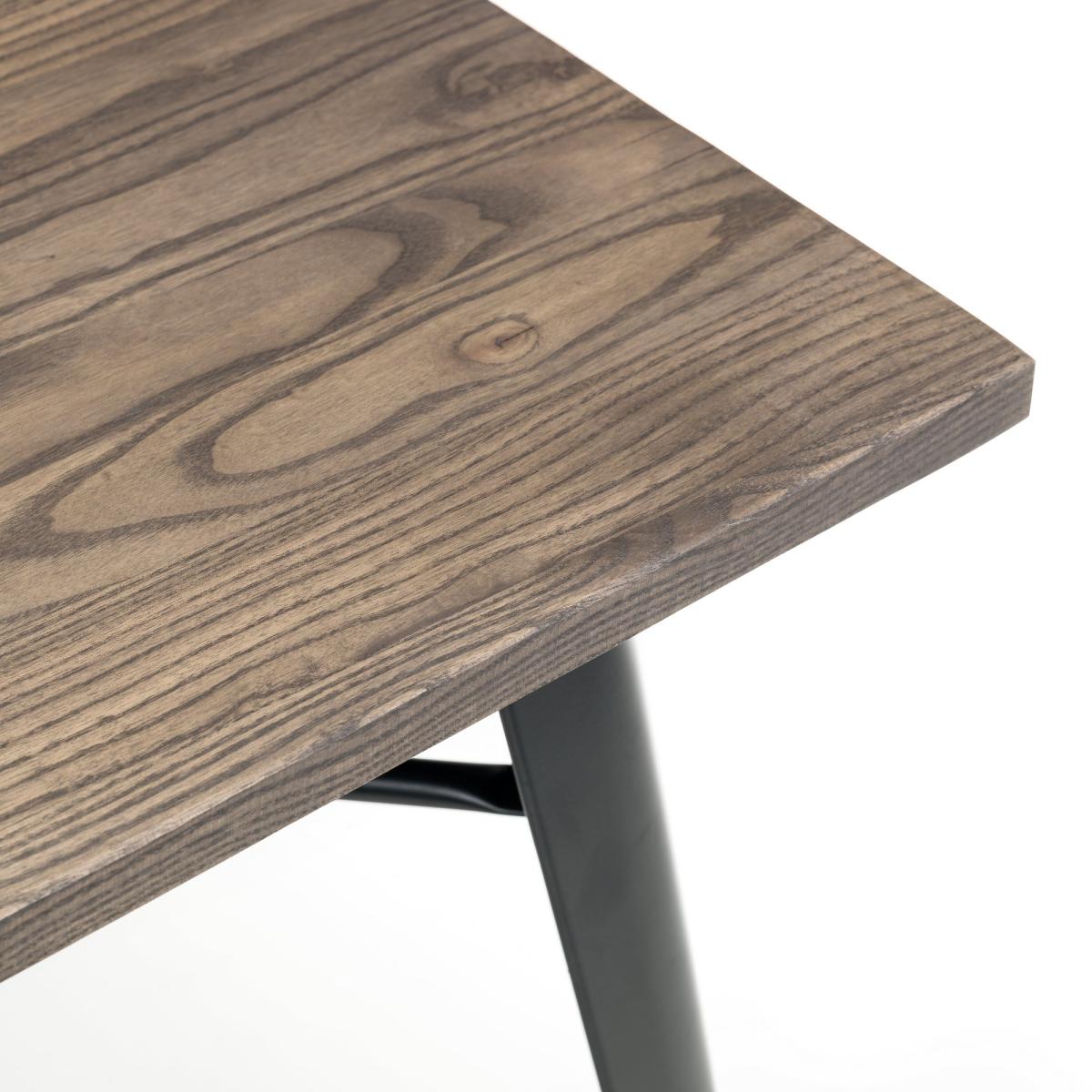 Grafton Square Dining Table Mocha Elm Brown – image 3