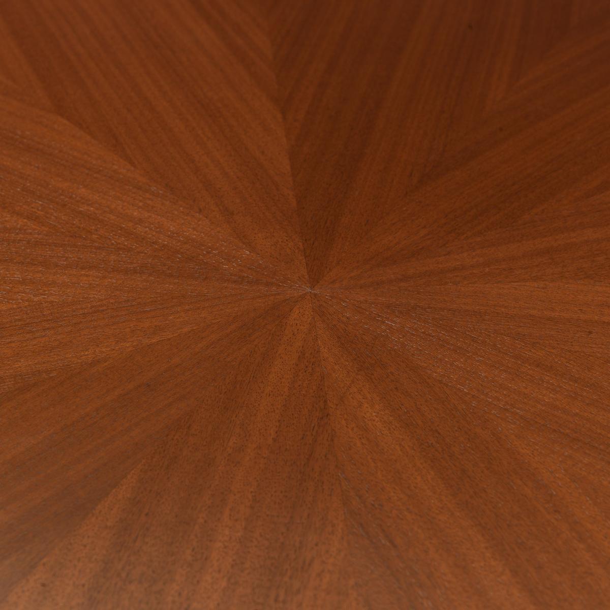Huxley 4 Seater Round Dining Table, Walnut Walnut – image 5