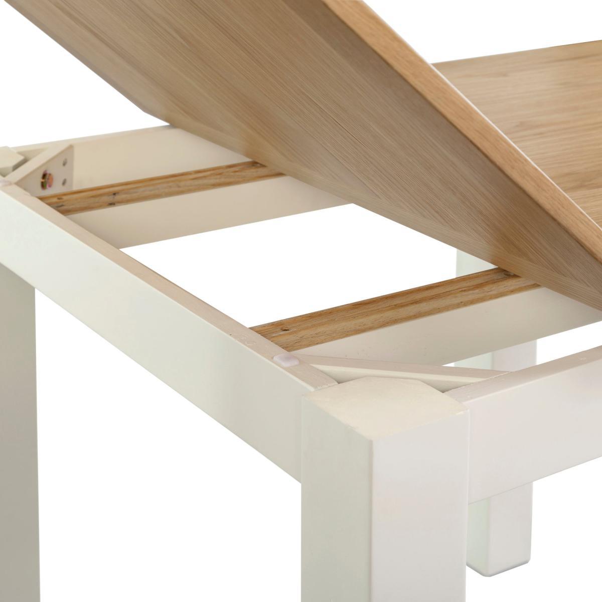 Compton Flip Top Dining Table Ivory – image 7