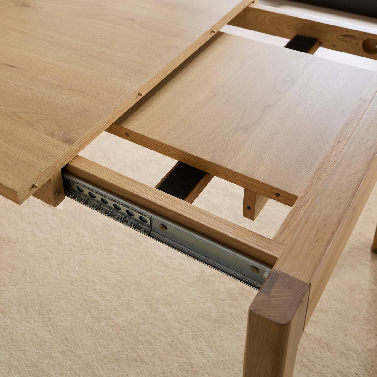 Elements Holmes 6-8 Seater Extendable Dining Table, Modern Oak Oak – image 3