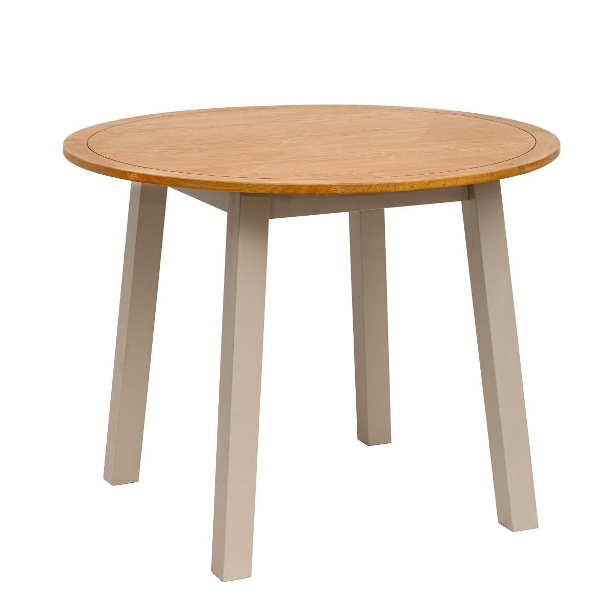 Clifford 4 Seater Round Dining Table Grey – image 5
