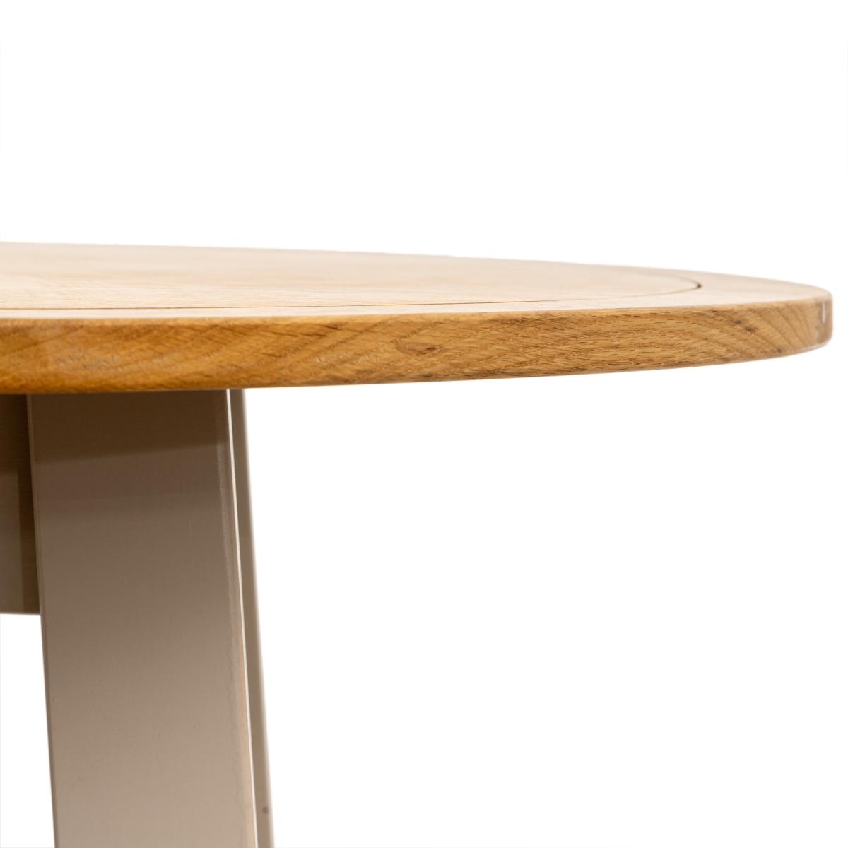 Clifford 4 Seater Round Dining Table Grey – image 7