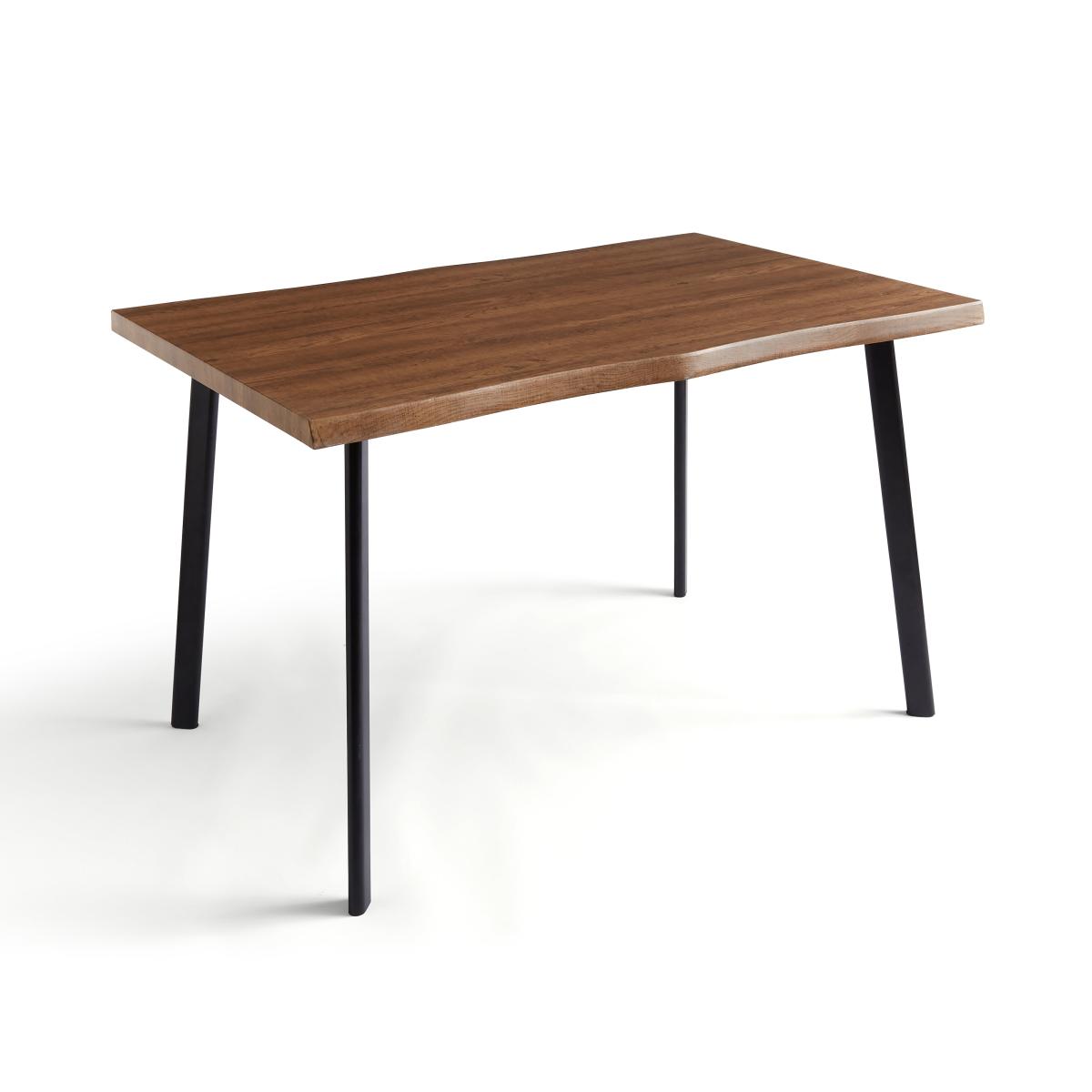 Tiarna Wave Edge Dining Table Rustic Oak Effect – image 5