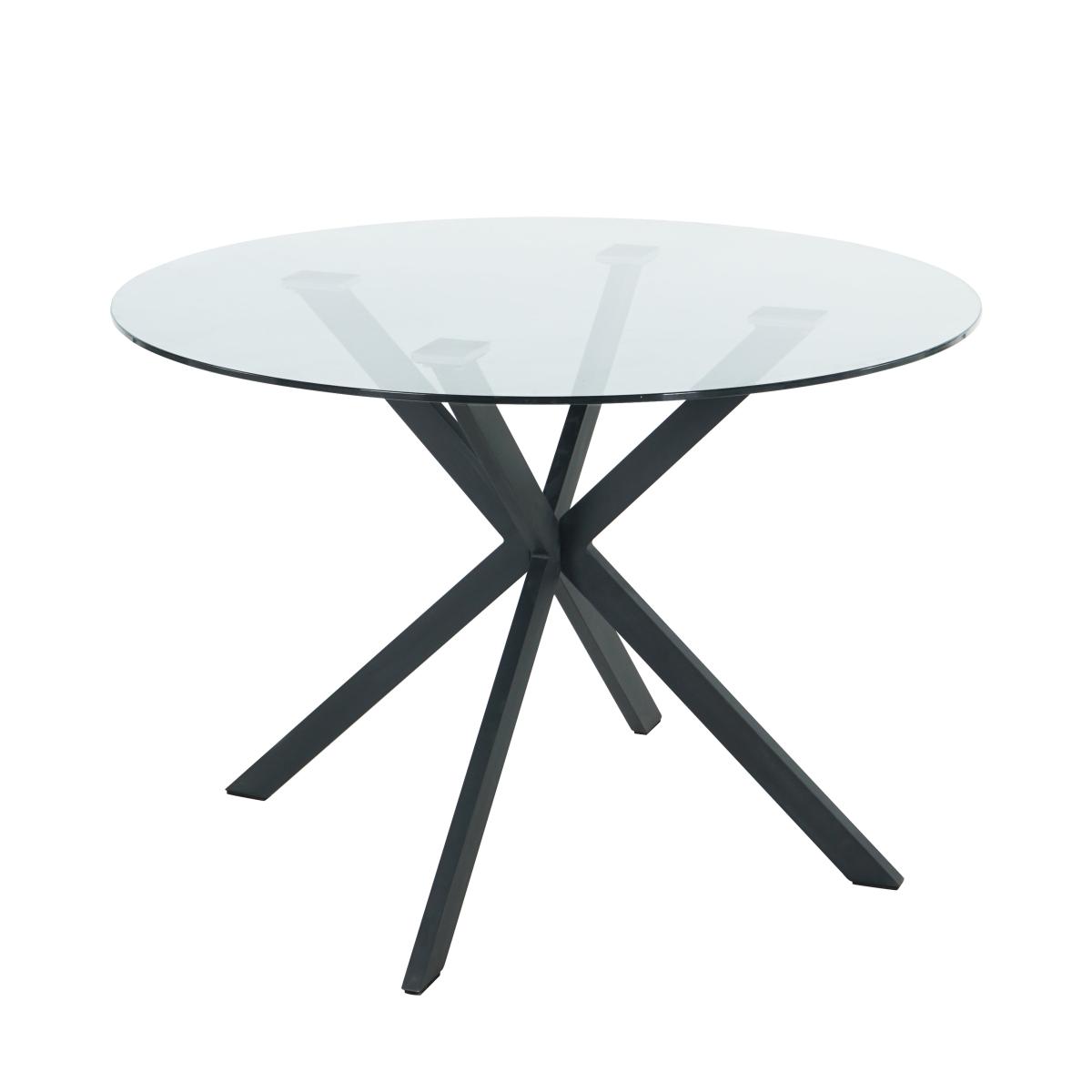 Lumia Black Round Dining Table Black – image 2
