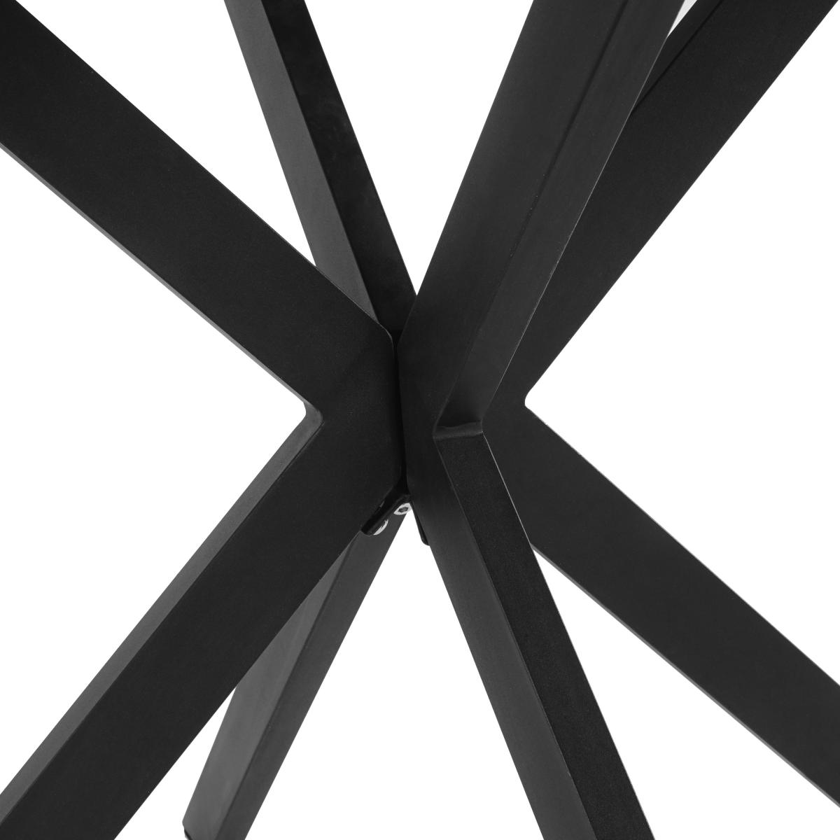 Lumia Black Round Dining Table Black – image 5