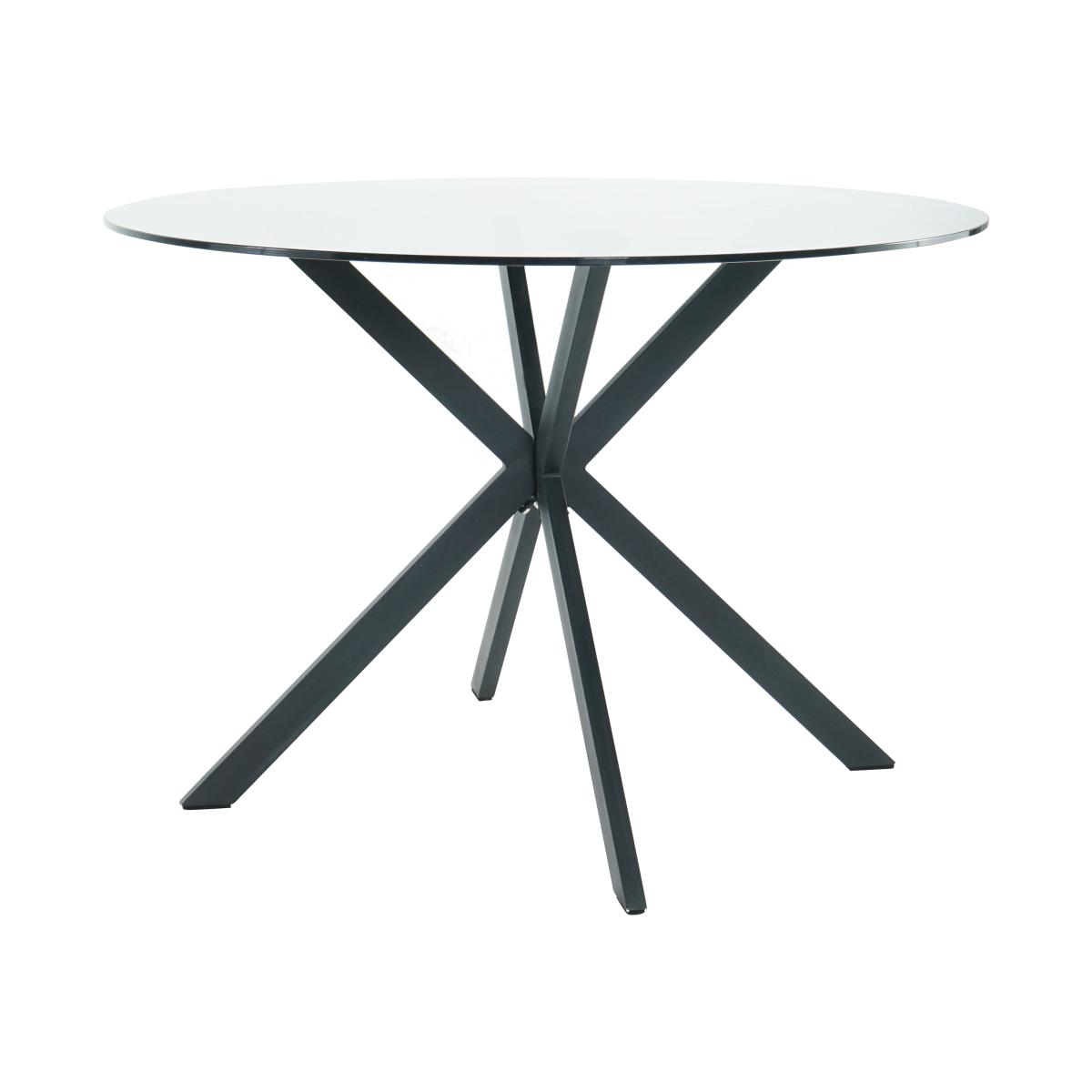 Lumia Black Round Dining Table Black – image 1