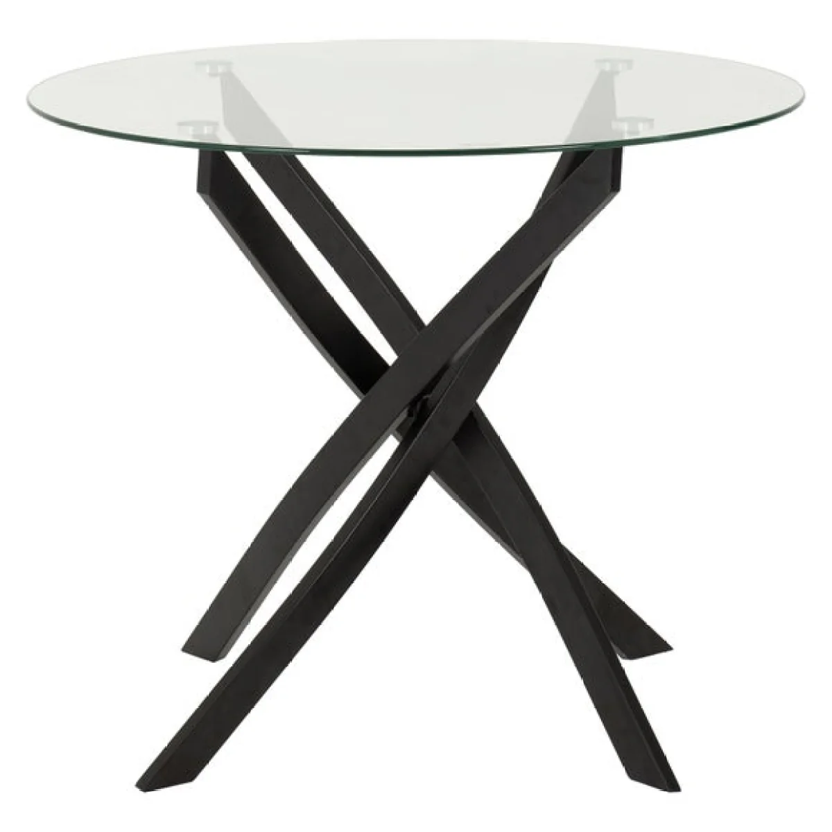 Sheldon Round Glass Top Dining Table – image 2