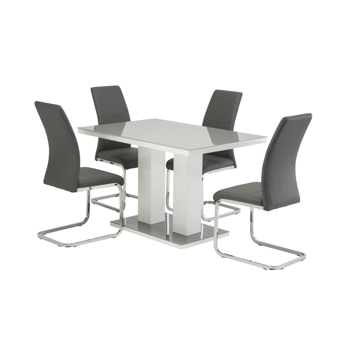 Riley 4 Seater Dining Table Grey – image 3