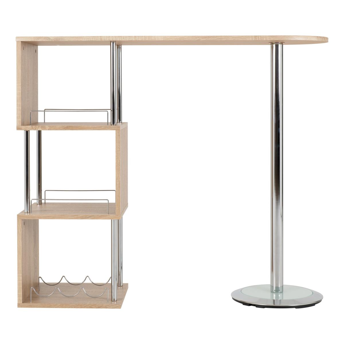 Charisma Bar Table Light Oak Effect Brown – image 4