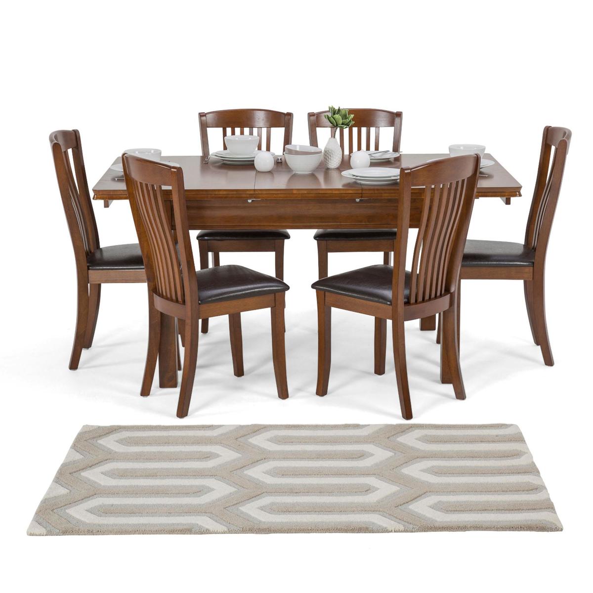 Canterbury Extending Dining Table Dark Brown – image 2
