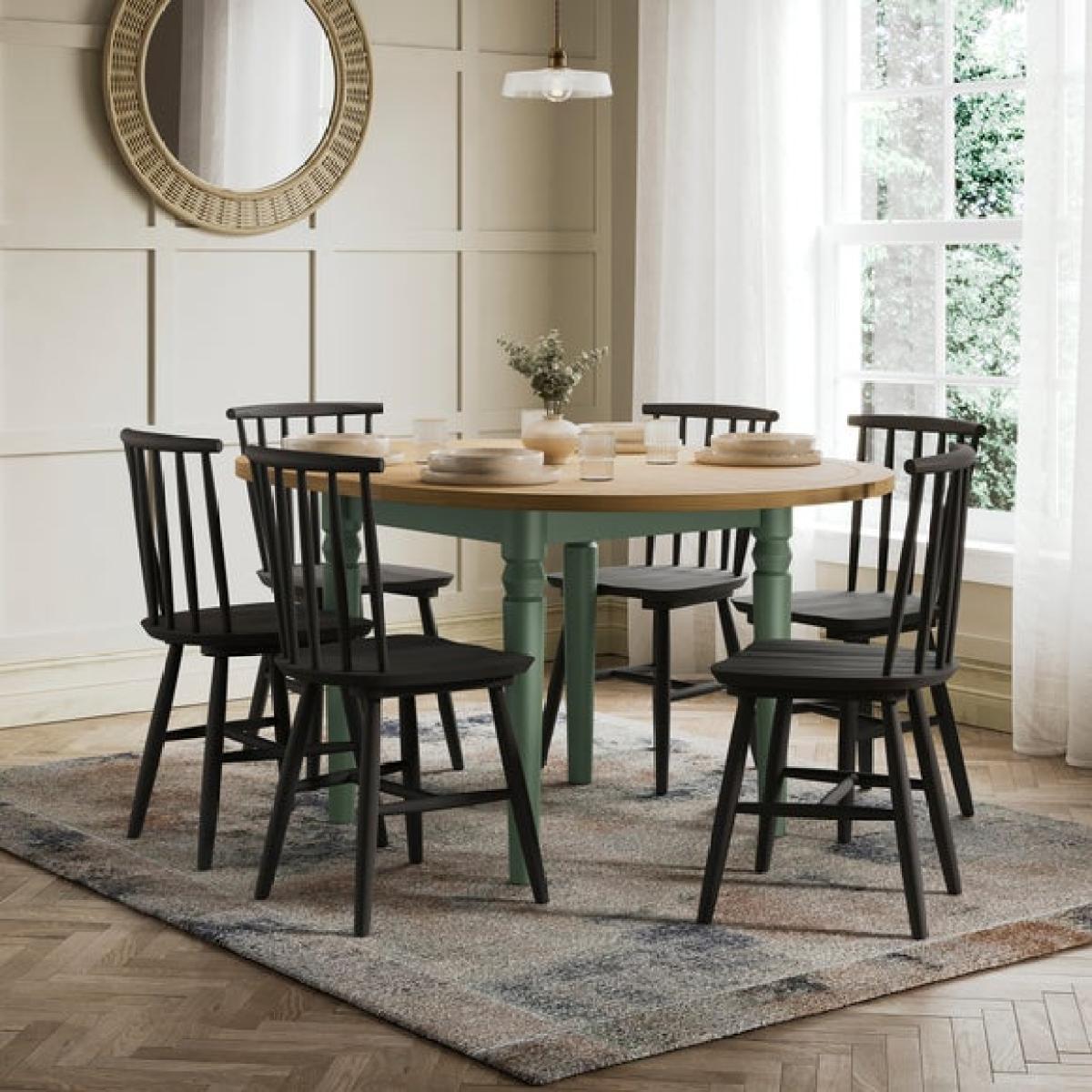 Pip 4-6 Seater Round to Oval Extendable Dining Table – image 2