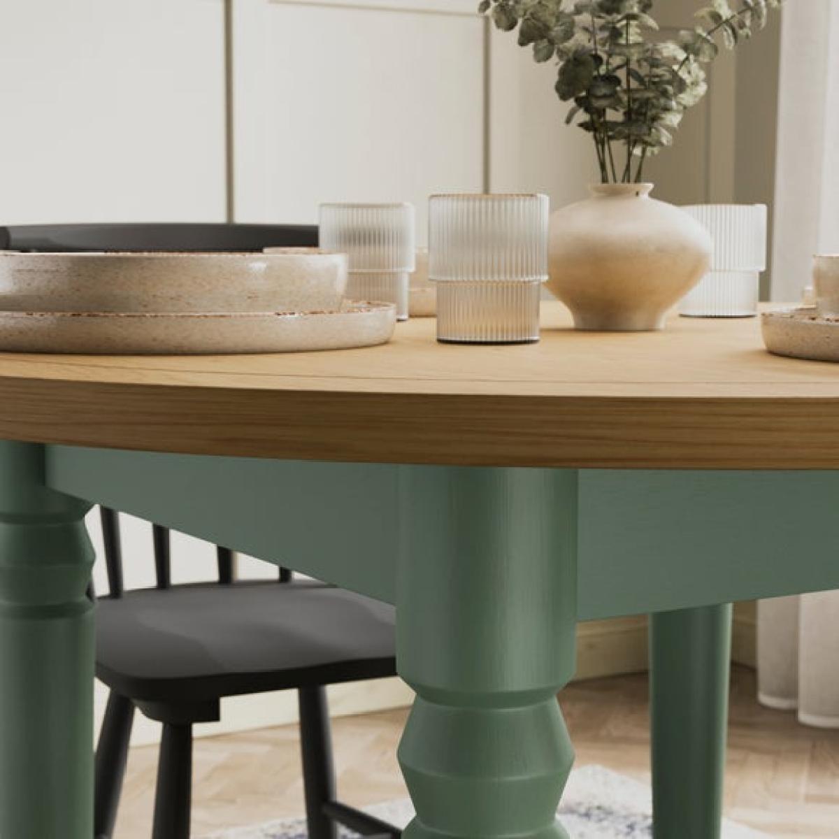 Pip 4-6 Seater Round to Oval Extendable Dining Table – image 6