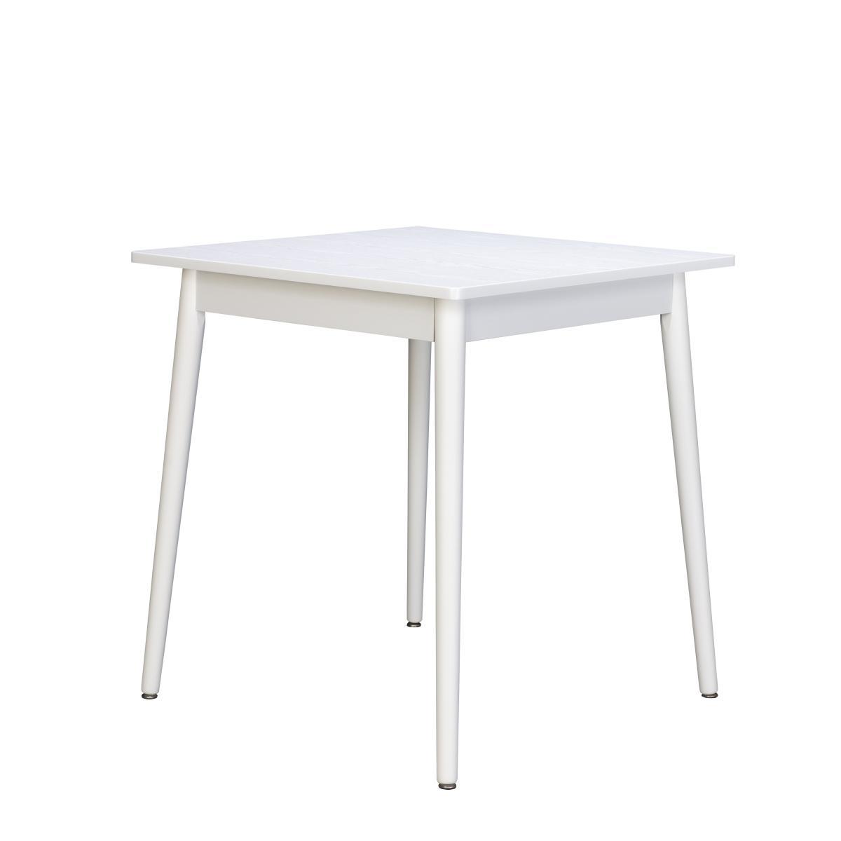 Leo Square Dining Table White – image 2