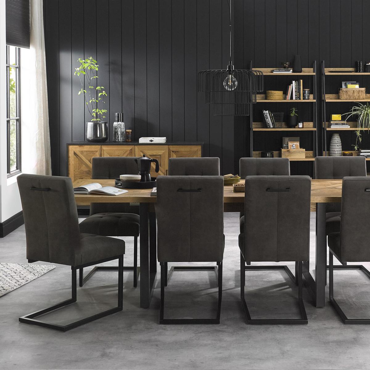 Indus 6-8 Seater Dining Table Wood (Brown) – image 3