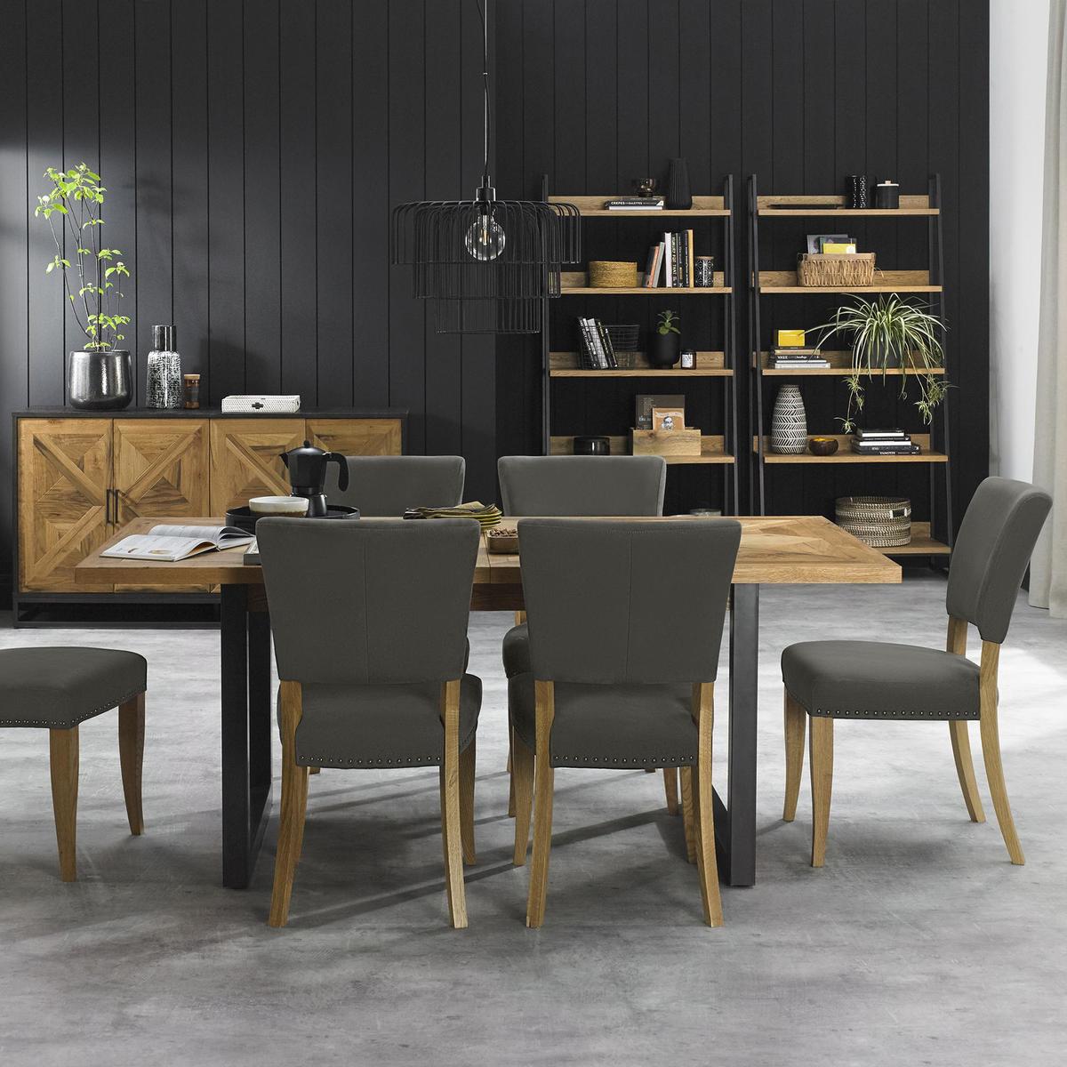 Indus 6-8 Seater Dining Table Wood (Brown) – image 4