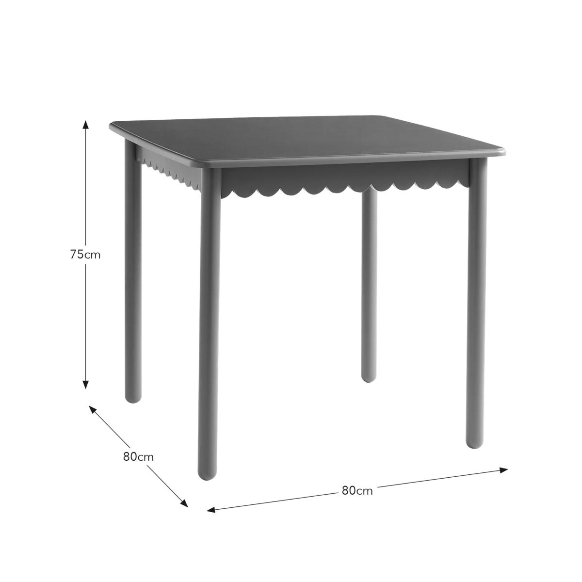 Remi 4 Seater Square Dining Table, Forest Green Green – image 5