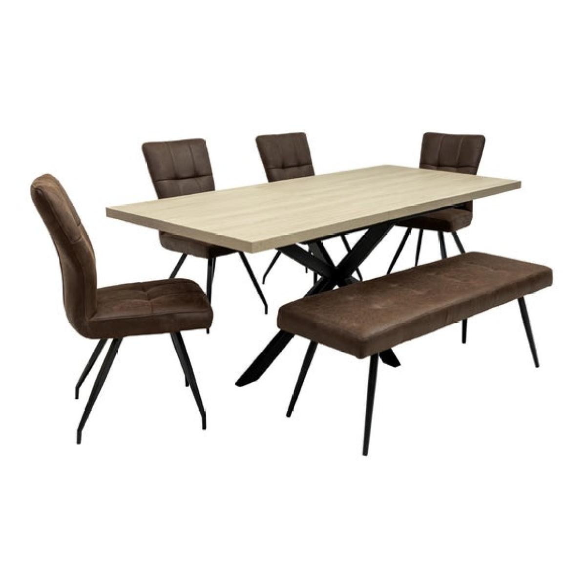 Dalton 4-6 Seater Large Extendable Dining Table – image 6