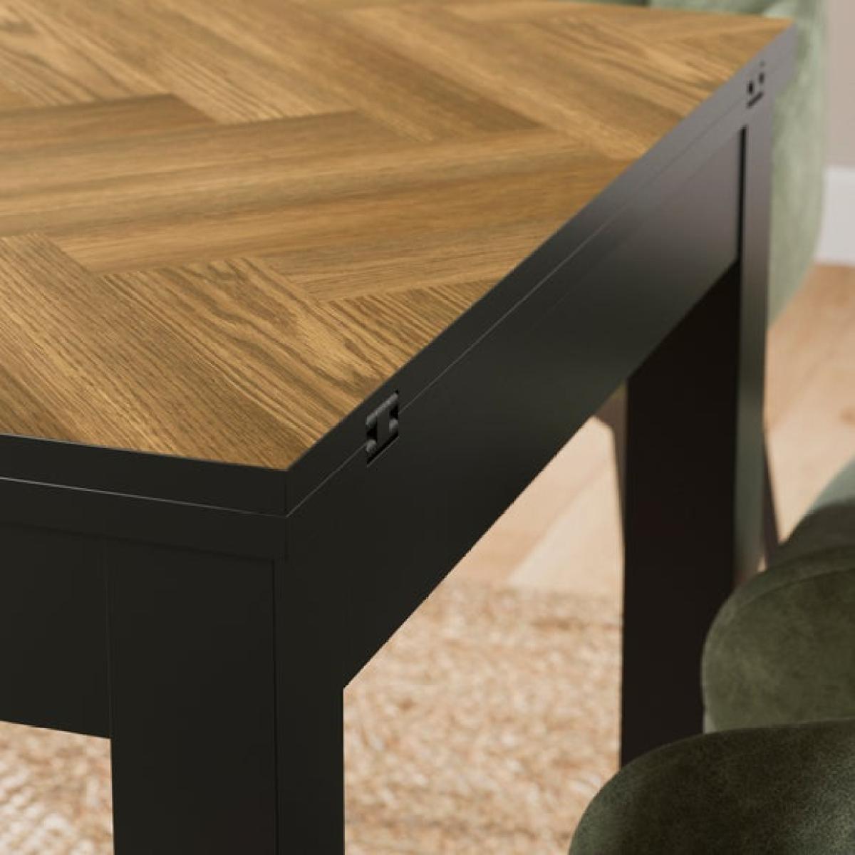 Fulton 4-6 Seater Rectangular Flip Top Dining Table – image 4