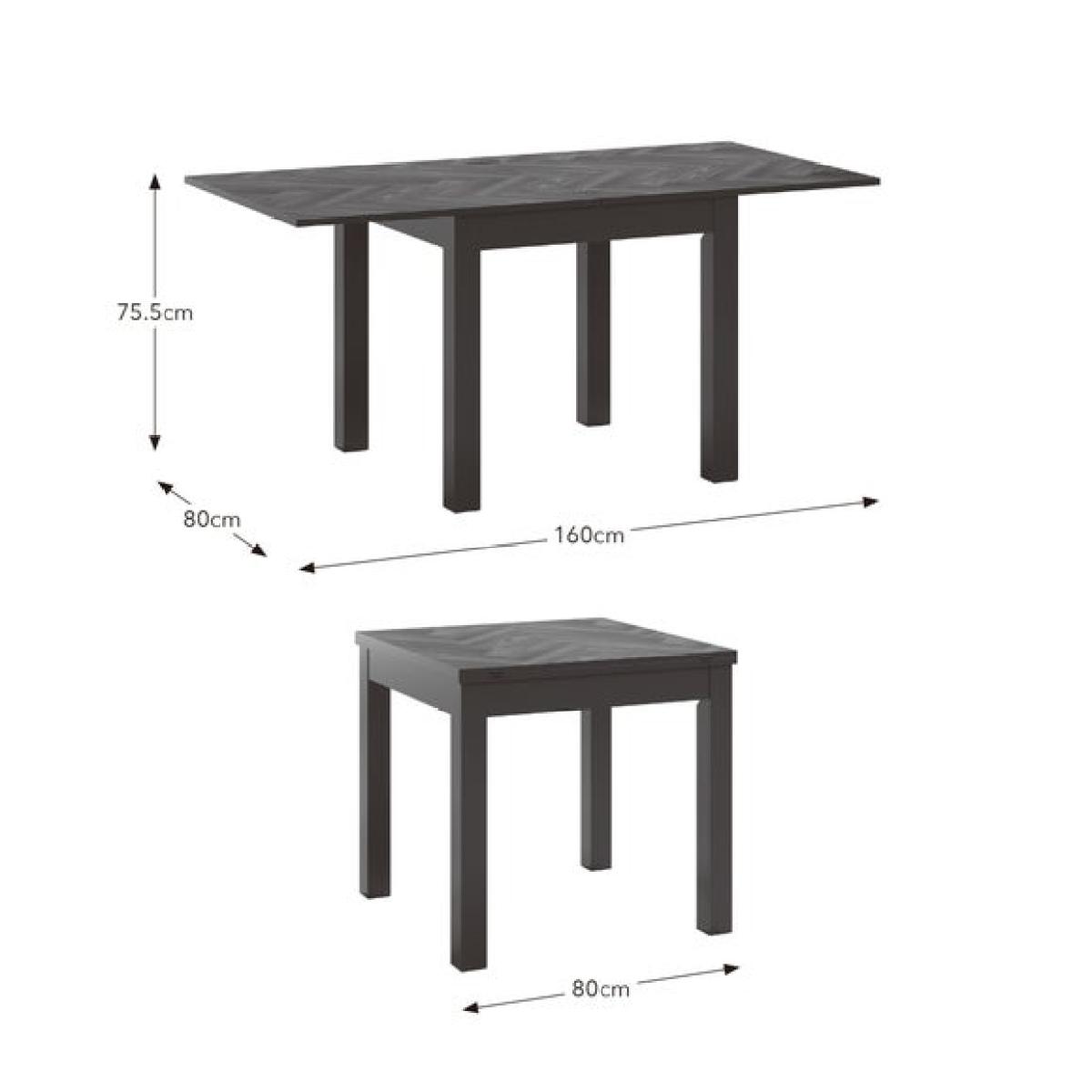 Fulton 4-6 Seater Rectangular Flip Top Dining Table – image 7
