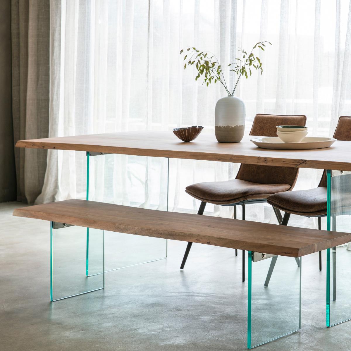 Basca Large Dining Table Brown – image 1