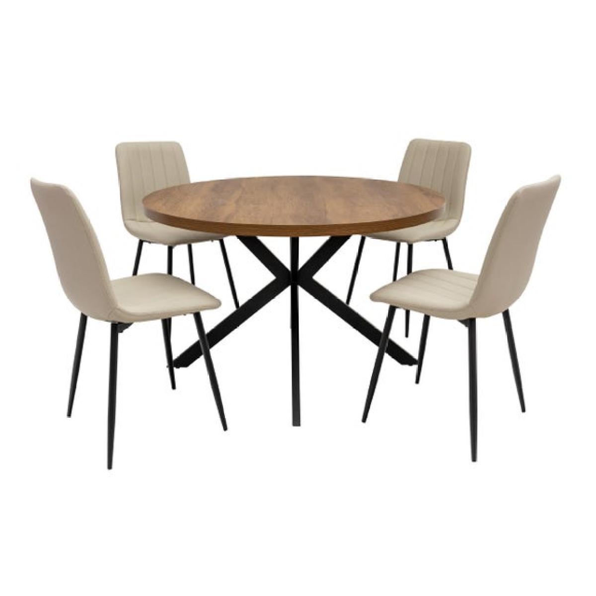 Panama Round 4 Seater Large Dining Table – image 4