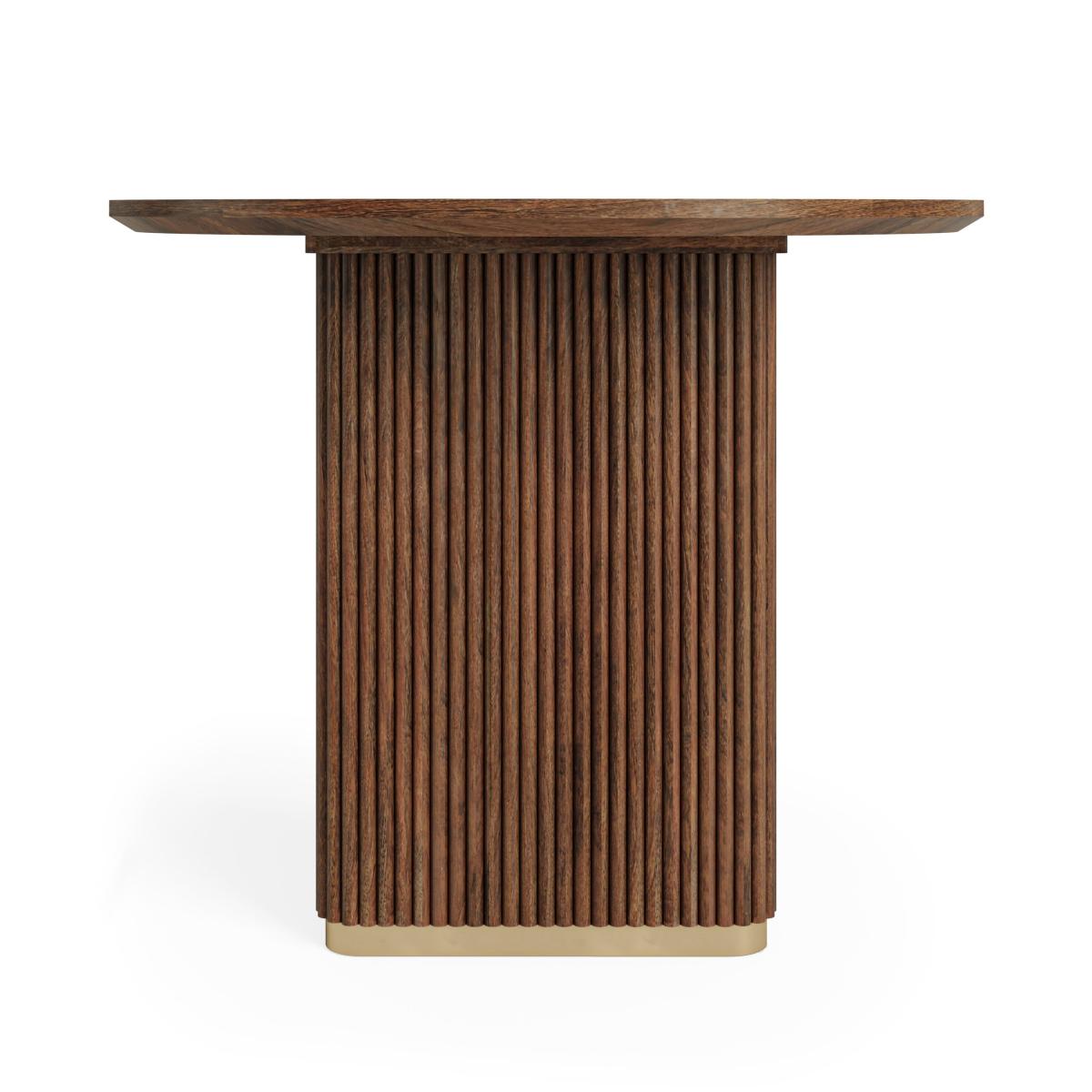 Kiera 6 Seater Oval Dining Table Walnut – image 3