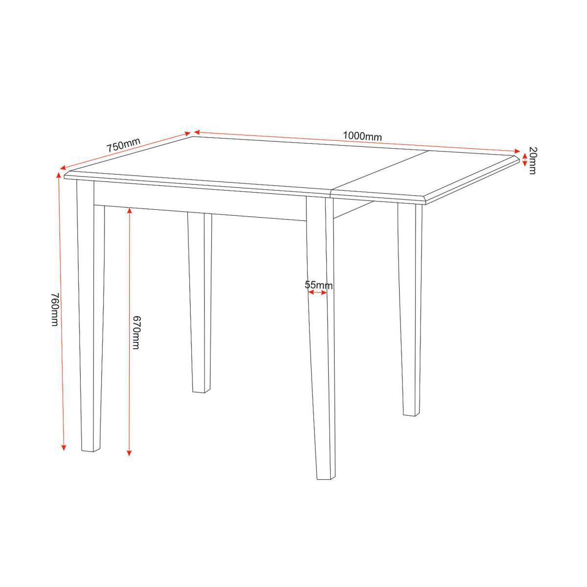 Vienna Flip Top Dining Table Set Natural – image 5