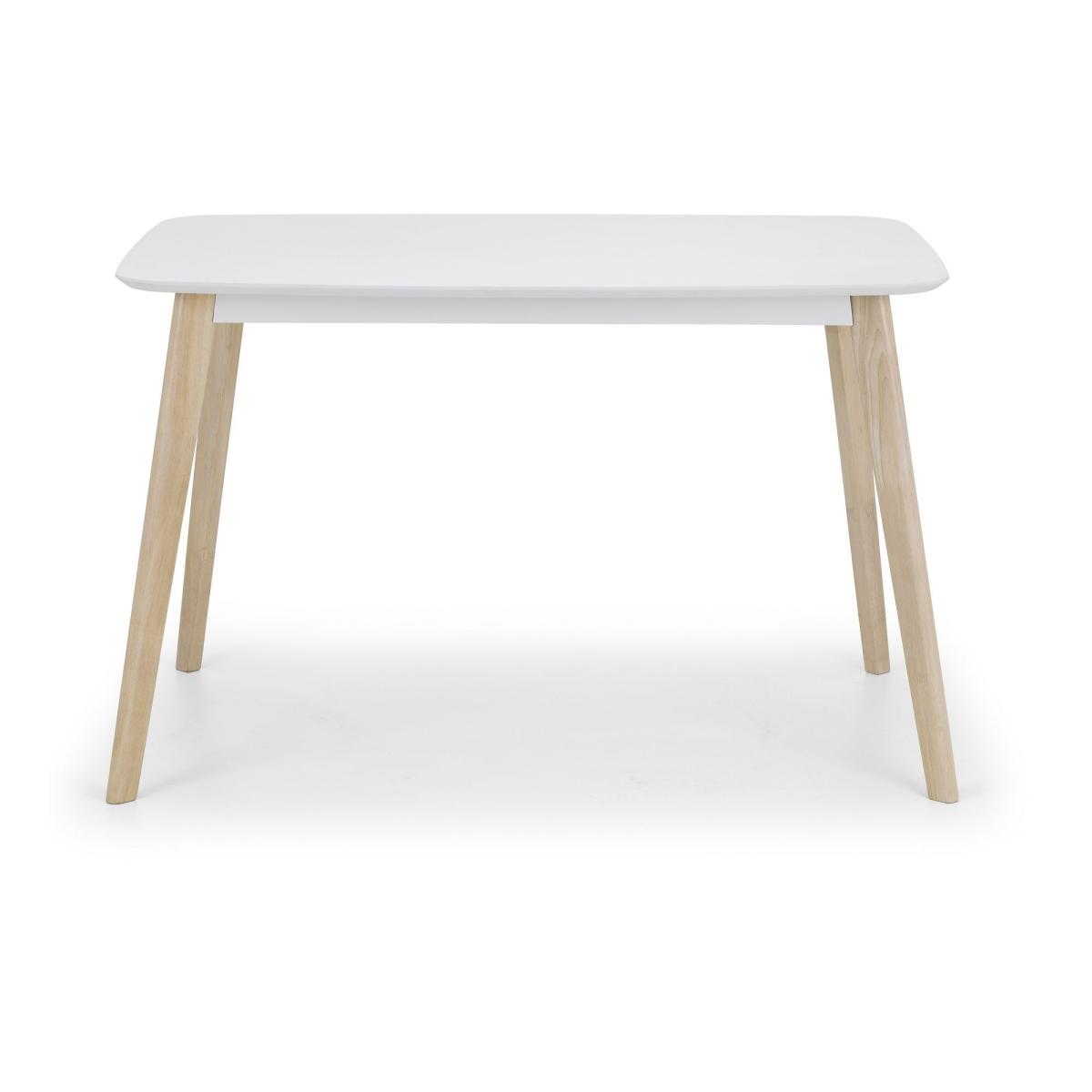 Casa Rectangular Dining Table White White – image 3