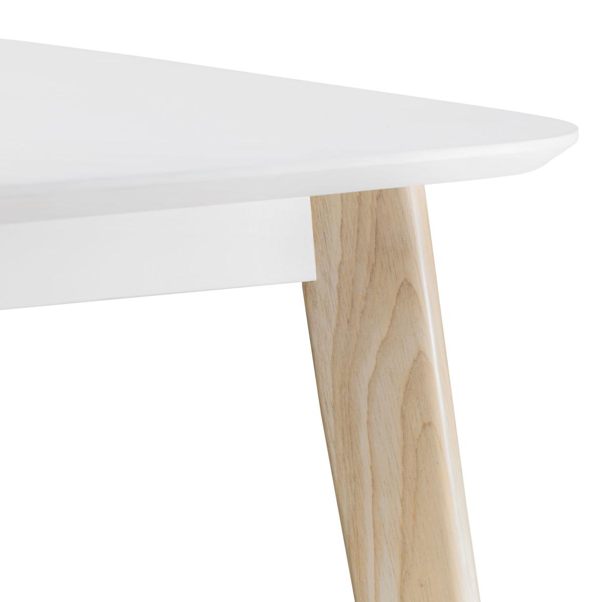 Casa Rectangular Dining Table White White – image 4