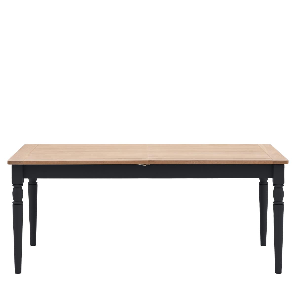 Elda 6-10 Seater Rectangular Extending Dining Table Charcoal (Grey) – image 4