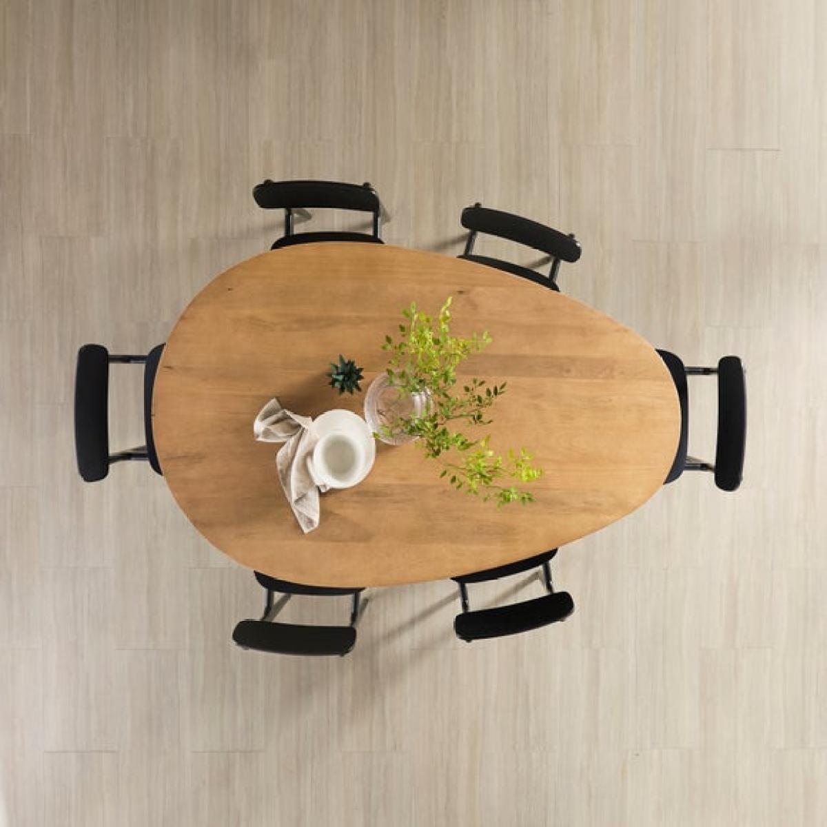 Grayson Organic Shaped 6 Seater Dining Table – image 2