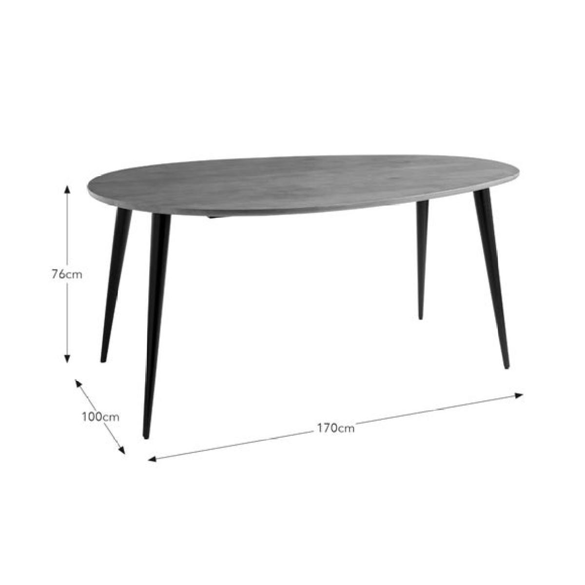 Grayson Organic Shaped 6 Seater Dining Table – image 5