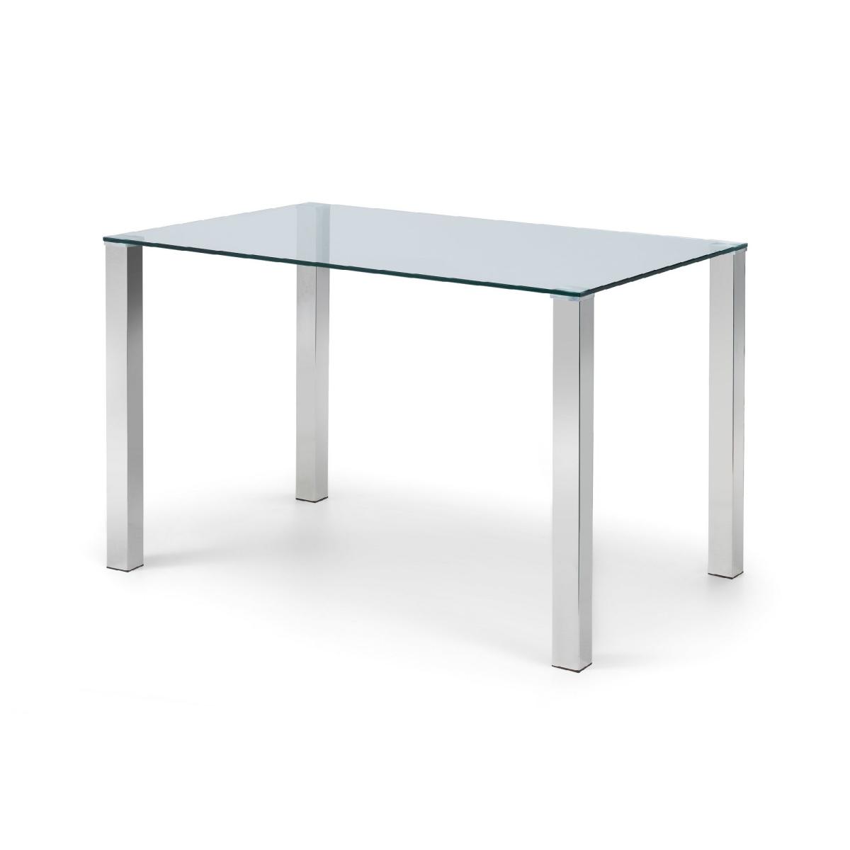 Enzo Rectangular Glass Dining Table Grey – image 2